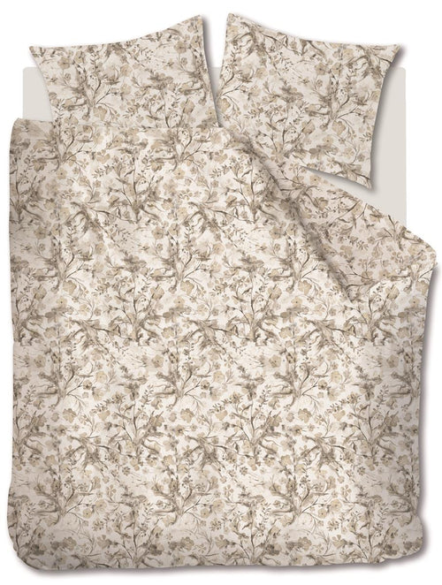 Rivièra Maison - Blushing Blooms dekbedovertrek - Tweepersoons - 200x200/220 cm - Zand