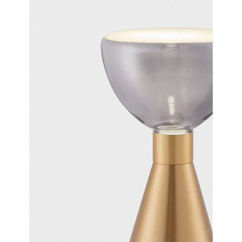 Nova Luce VOI Tafellamp Goud/Rookgroen LED 8W 239lm 3000K Aan/Uit-schakelaar