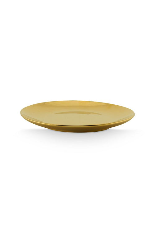 vtwonen Borden - Ontbijtborden - Serviesset van 2 - Bordenset Goud - 20cm - vtwonen shop