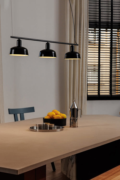 Faro Tatawin Lineal kleine zwarte Lineal koepel hanglamp