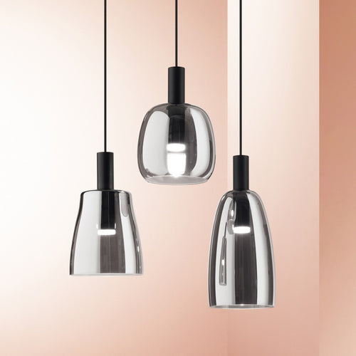 Ideal Lux COCO-2 Led Dome Hanglamp Plafondlamp Fume 3000K