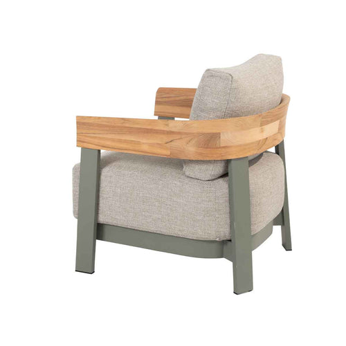 4 Seasons loungestoel Varenna olijf kleurig