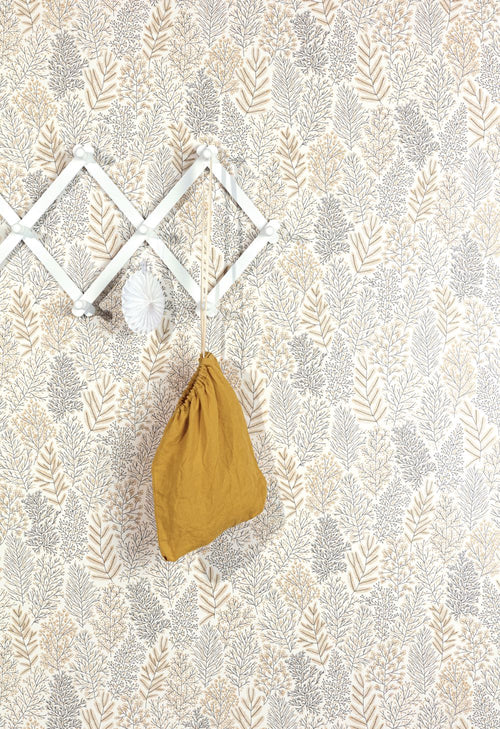 Masureel behang bladeren zand beige - 53 cm x 10.05 m - 631872 - vtwonen shop