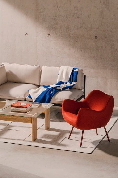 noo.ma RM59 Retro fauteuil - Rusty Red Wool