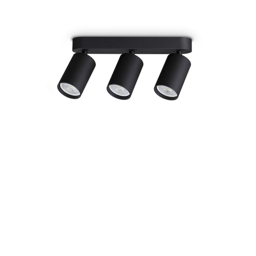 Ideal Lux DYNAMITE Plafondspotbalk zwart 3x GU10