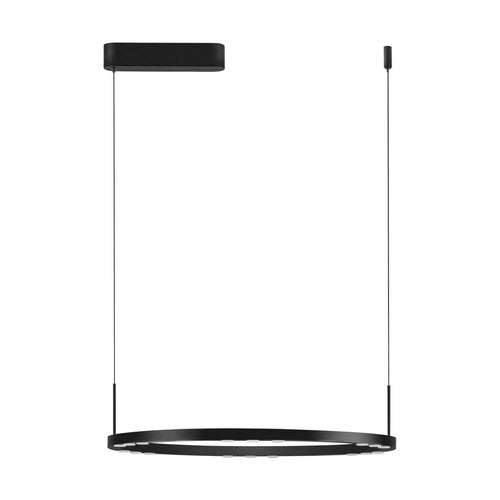 Nova Luce LUNETTE Geïntegreerde LED-hanglamp voor plafond, zandkleurig zwart, Triac dimbaar, 34W, 1453lm, 3000K