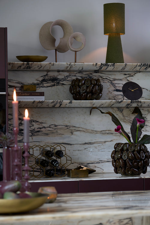 Light & Living vaas AVOCADO - Ø31.5x23cm - bruin - vtwonen shop