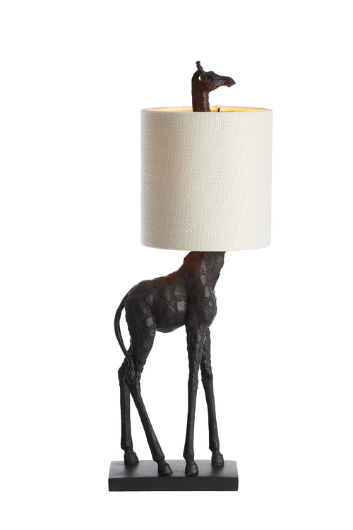 Light & Living tafellamp GIRAFFE - zwart - 28x20x68cm - vtwonen shop