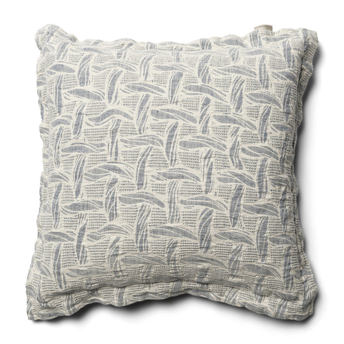 Rivièra Maison Byron Bay Pillow Cover 50x50 - Katoen, Linnen - Blauw / White - vtwonen shop