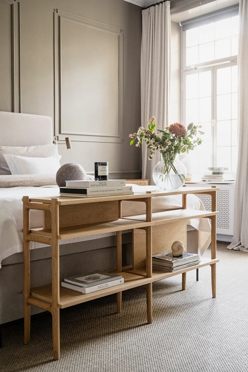 Rowico Home Holton Hoge Houten Wandkast - B 140 cm - Naturel - vtwonen shop