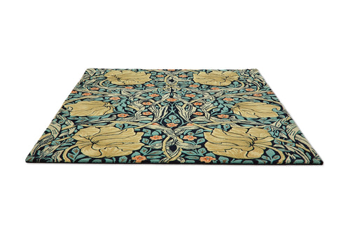 Laagpolig vloerkleed Morris & Co Pimpernel Indigo 028818 170x240 cm - vtwonen shop