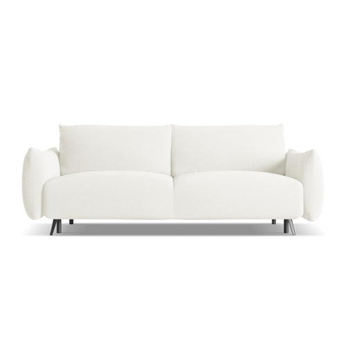 LaMiaSofa 3-zits slaapbank Genova - chenille stof - wit - 230x105x86