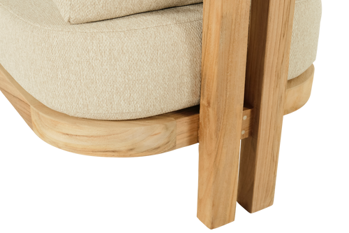 Hartman Loungestoel Moira - Teak Naturel - 76x81x60cm