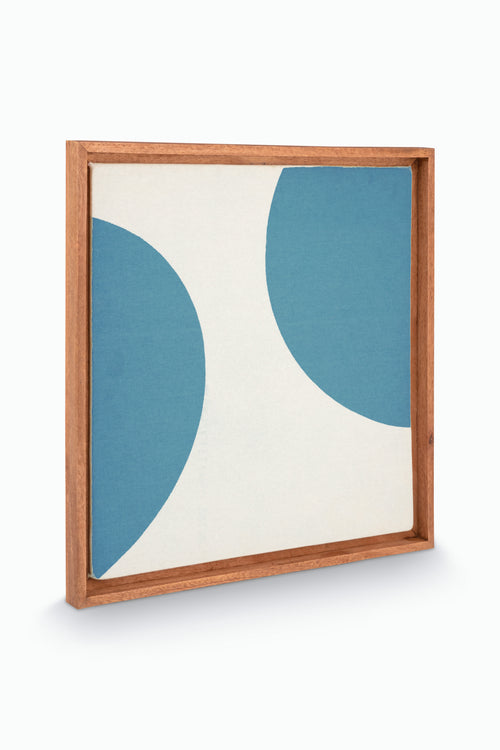 vtwonen - Wanddecoratie - Stippen - Hout - Lichtblauw - 60x80cm