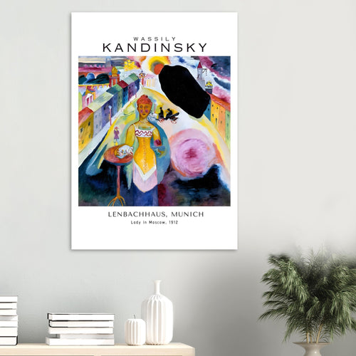 Artfulprints  Wassily Kandinsky - Lady in Moscow   poster 30x40 cm