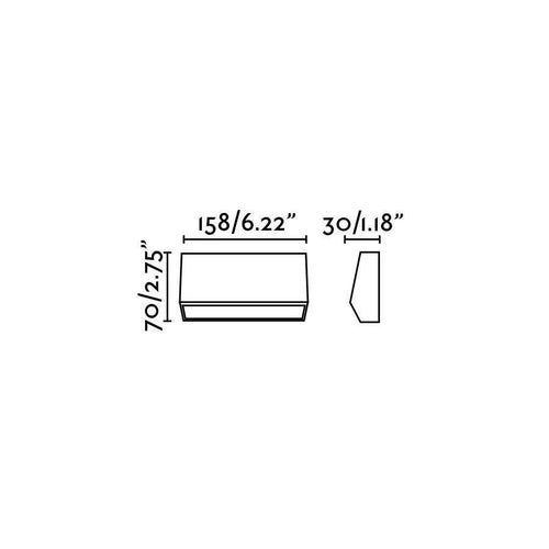 Faro Must-2 - LED Outdoor Medium Wandlamp Donkergrijs IP65