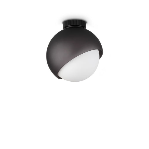 Ideal Lux BLOOM 22 cm bolvormige plafondlamp zwart 1x E27