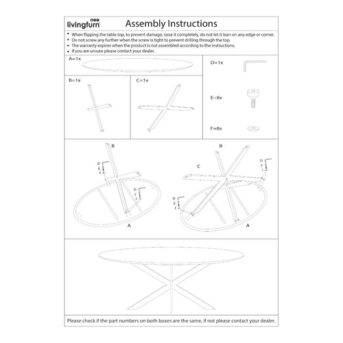 Livingfurn eetkamertafel Jesper Round - 130cm - mangohout - vtwonen shop