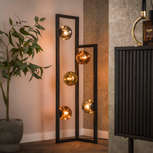 Giga Meubel Vloerlamp Stellar - Multicolor Glas - 30x30x130cm