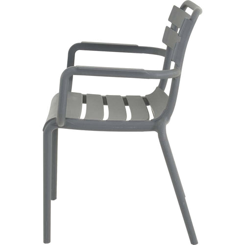 Lesli Living bistrostoel Torvi - grijs - 54x56x81cm