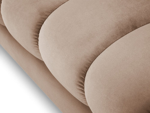 Cosmopolitan Design linker meridiaan Bali flueel, beige - 185x102x75cm