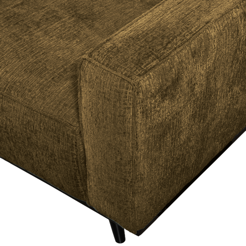 WOOOD 3-zits bank Statement - Polyester - Brass - 77x230x93