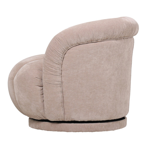 DÉJA Living Draaifauteuil Arby - Taupe Stof - 86x84x70cm