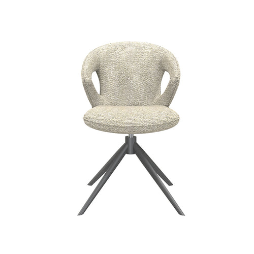 LABEL51 Eetkamerstoel Zurich - Naturel/Zwart - Draaibaar - vtwonen shop