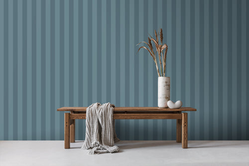 Sanders & Sanders behang strepen blauw - 50 x 900 cm - 935392