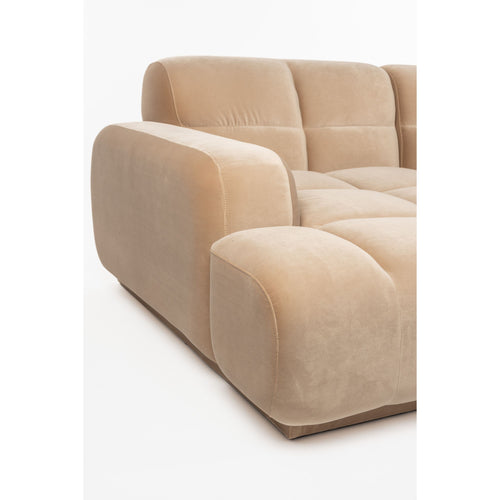 Zuiver Hazel 4-Zitsbank Links Beige