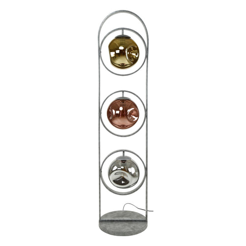 Giga Meubel Vloerlamp Stellar - Zilver Metaal - 37x160x37cm