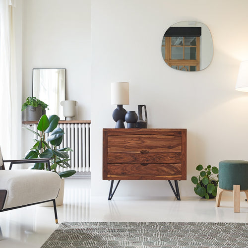 Tikamoon Massief palissander ladekast - Bruin - vtwonen shop