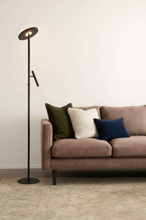 Freelight vloerlamp Stanza - 2 lichts - 30  x 180.5   cm - zwart - vtwonen shop