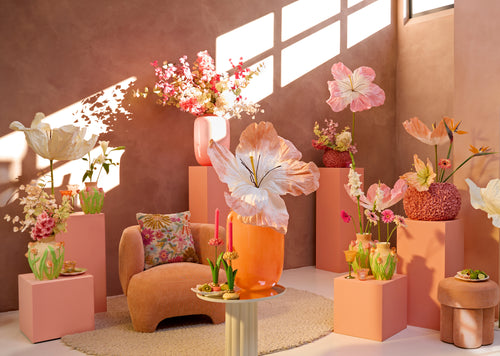 Light & Living vaas KOBALA - Ø34x50cm - roze - vtwonen shop