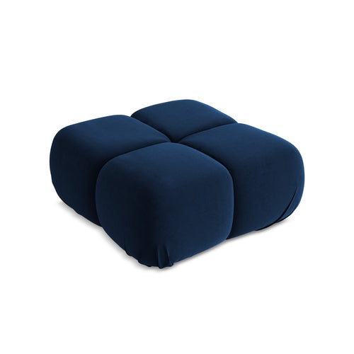 LaMiaSofa Poef Sanremo - velours - koningsblauw - 95x95x41
