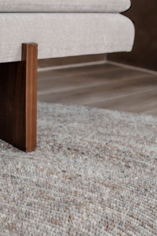 Interieur05 Rond wollen vloerkleed Gapo Grijs/Bruin Gemeleerd - 150 x 150 cm - vtwonen shop