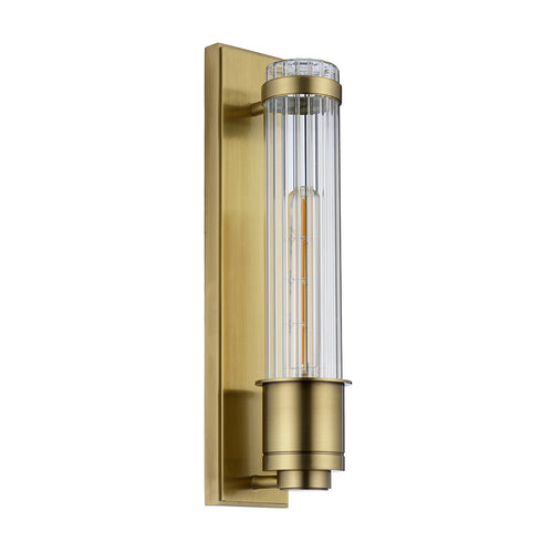 Wellington 1 Lichte Wandlamp Verouderd Messing IP44