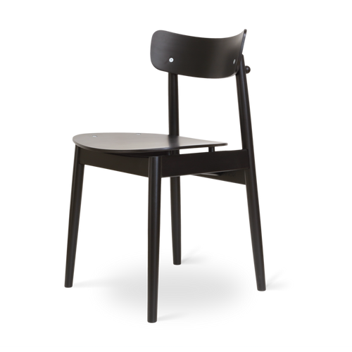 Fameg George Houten Eetkamerstoel Zwart - vtwonen shop