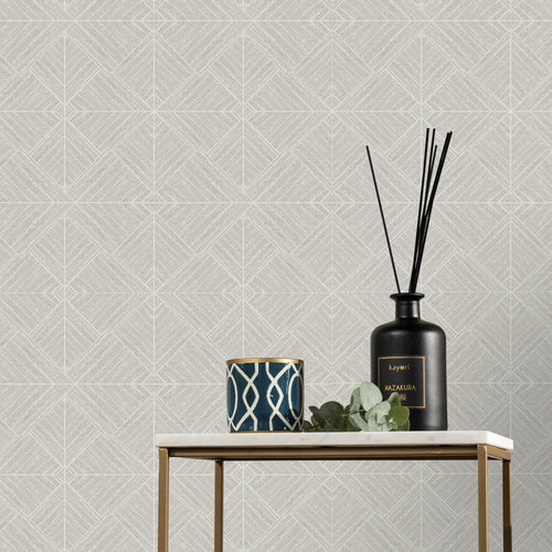 Kayori vliesbehang - Kyushu Grey - 10mx52cm - vtwonen shop