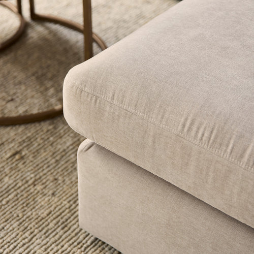 MySofa Hoekbank Jesse - Beige Stof Rechts - 271x222x92cm