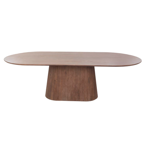 Giga Meubel Eettafel Salvador - Donkerbruin Hout - 240x110x76cm