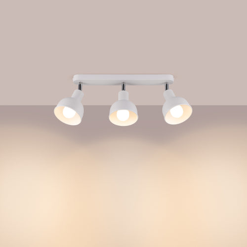 Sollux Lighting Plafondlamp ELBA 3 wit - 59x24x18,5cm