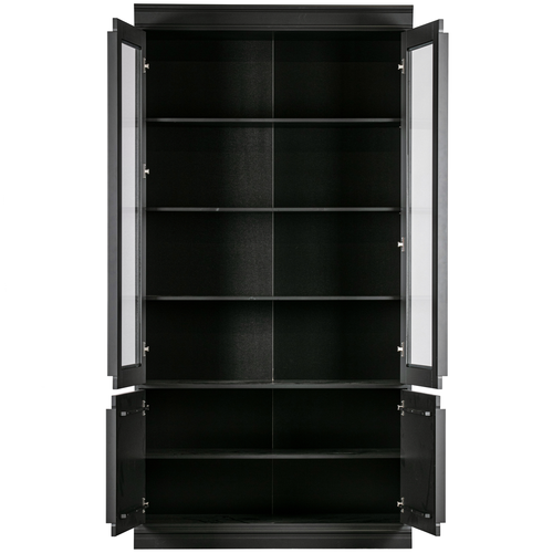 BePureHome vitrinekast Organize - Grenen - Zwart - 215x110x44 - vtwonen shop