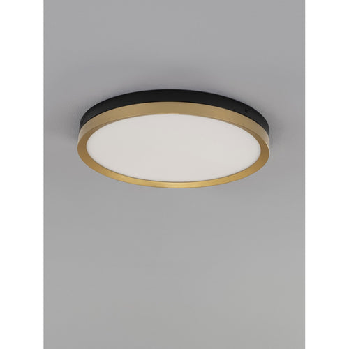 Nova Luce CANTRIA Inbouw plafondlamp zwart, messing goud, LED 31W 1916lm 3000K