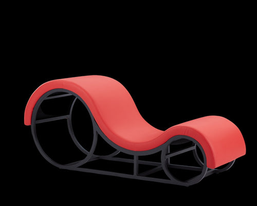 FurniLux Tantra Elysium - Tantra Stoel - Rood - Synthetisch leer - Stijlvolle Bank voor Ontspanning - 163x43x68cm - vtwonen shop