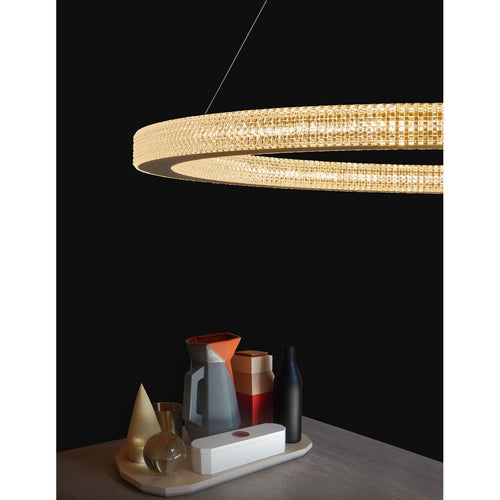 Merano Cincinnati Geïntegreerde LED Hanglamp Plafondlamp Antiek Goud Messing Aluminium LED 80W 4452Lm 3000K