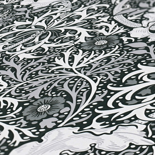 Livingwalls behang bloemmotief wit, zwart en grijs - 53 cm x 10.05 m - AS-390595 - vtwonen shop