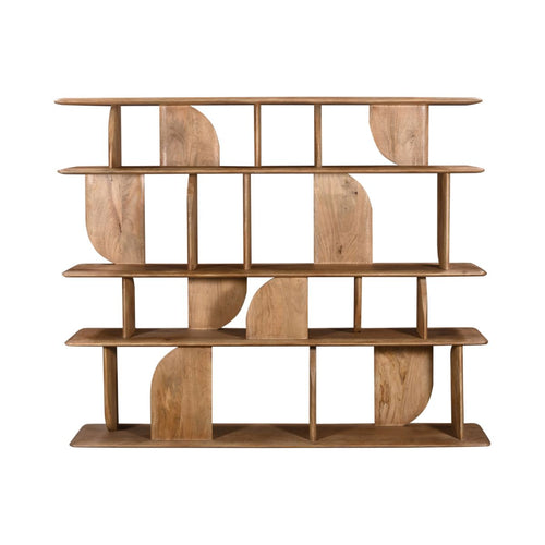 Giga Meubel Wandkast Solis - Mangohout - Naturel - 170x35x140cm - vtwonen shop