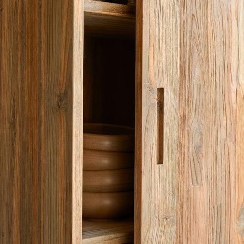 Tikamoon Dressoir van gerecycled massief teakhout 130 cm - Naturel - vtwonen shop