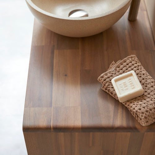 Tikamoon Badkamermeubel van massief acaciahout 80 cm - Naturel